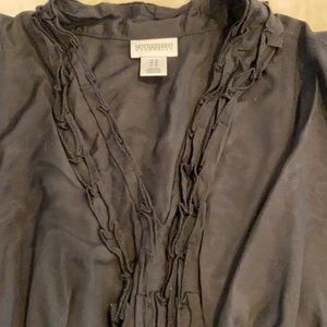 Motherhood Maternity black blouse with tie